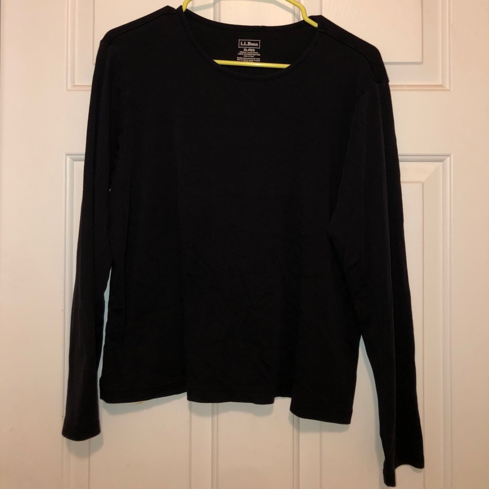LL Bean black long sleeve
